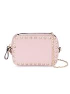 Valentino - Rockstud Shoulder Bag - Women - Leather/metal (other) - One Size, Pink/purple, Leather/metal (other)