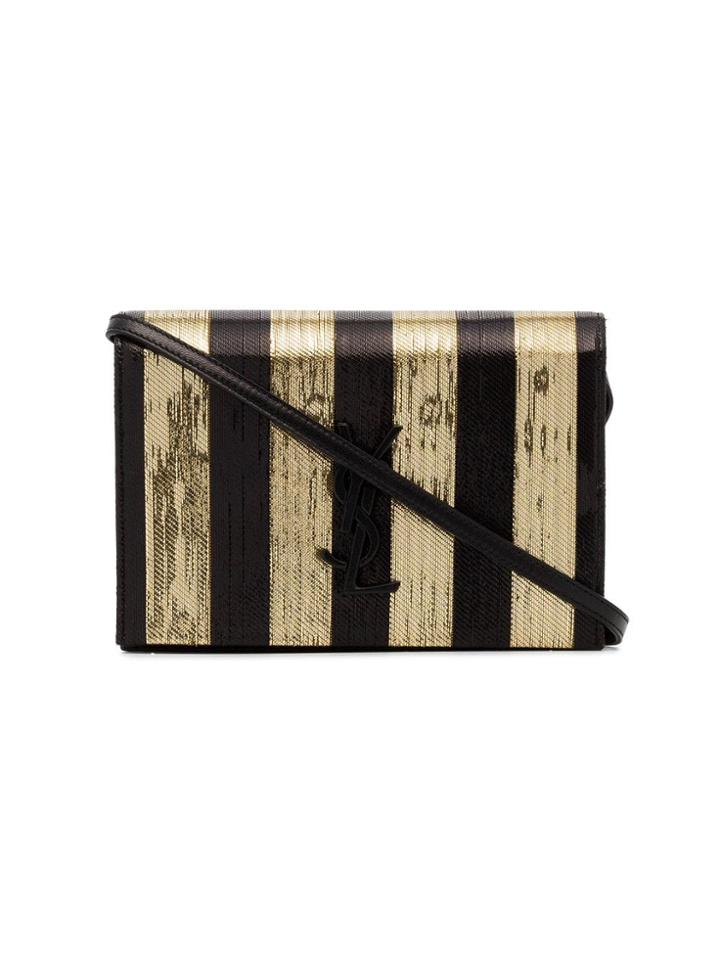 Saint Laurent Slp Woven Woc Kate - Black
