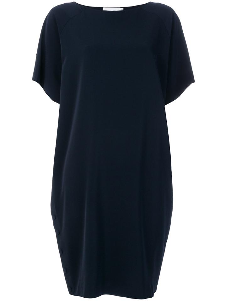 Knott Raglan Sleeves Dress - Blue