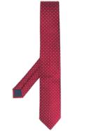 Lanvin Silk Polka Dot Tie - Red