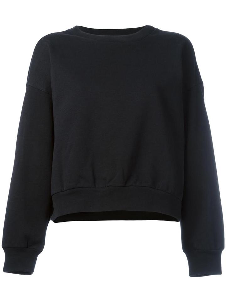 Philosophy Di Lorenzo Serafini Ruffle Detail Sweatshirt, Women's, Size: Small, Black, Cotton