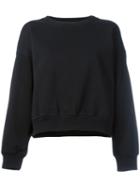Philosophy Di Lorenzo Serafini Ruffle Detail Sweatshirt, Women's, Size: Small, Black, Cotton