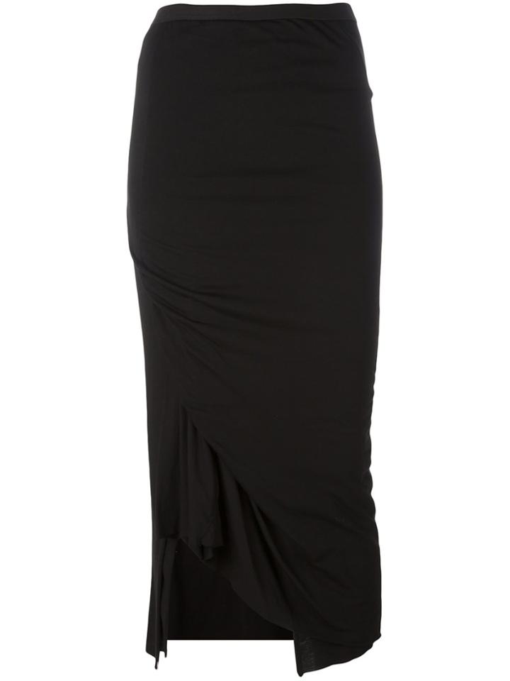 Rick Owens Lilies Midi Skirt - Black