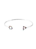 Gisele For Eshvi 18kt White Gold Gemstone Bracelet, Women's, Metallic