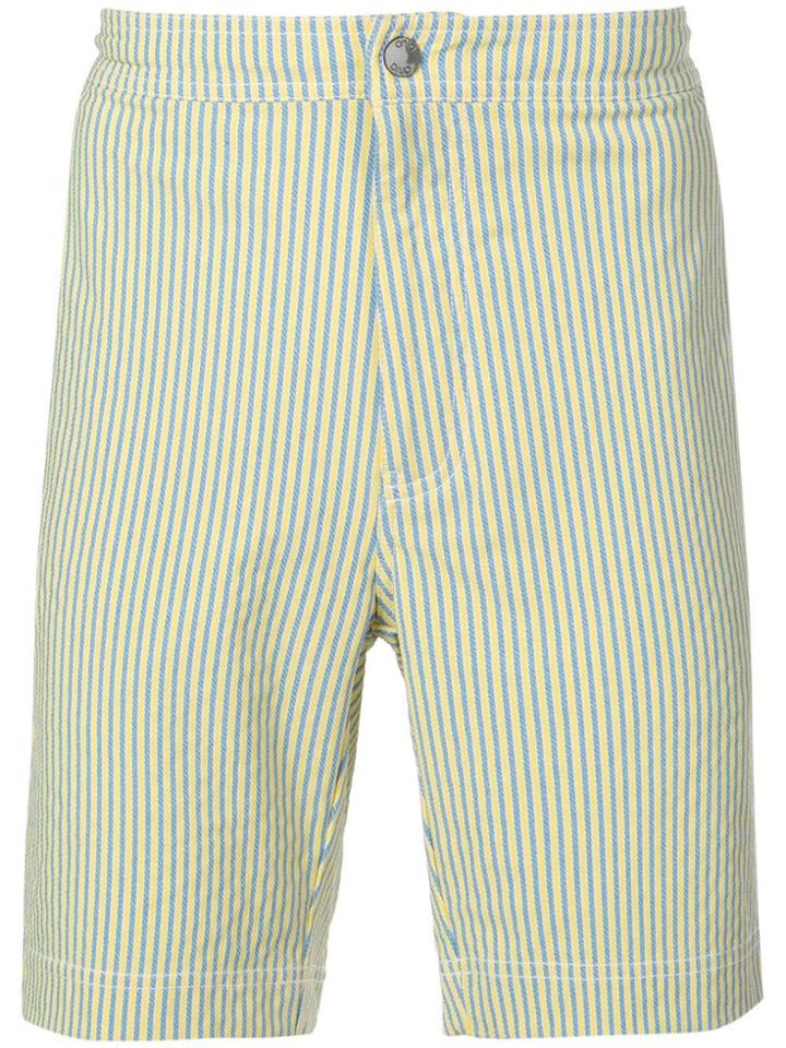 Onia Striped Swimming Shorts - Yellow