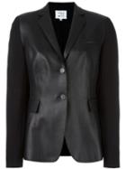 Akris Punto Blazer Jacket, Women's, Size: 38, Black, Lamb Skin/polyamide/spandex/elastane/viscose