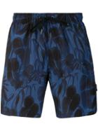Ermenegildo Zegna Floral Print Swim Shorts - Blue