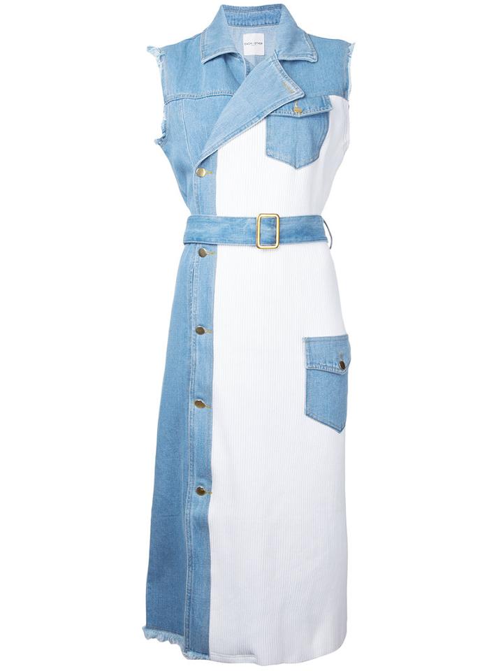 Each X Other - Sleeveless Denim Dress - Women - Cotton - S, White, Cotton