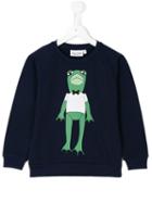 Mini Rodini Frog Sweatshirt, Boy's, Size: 7 Yrs, Blue