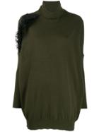 Gina Ruffle-embellished Jumper Dress - Green
