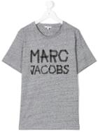 Little Marc Jacobs Logo Print T-shirt - Grey