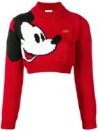 Gcds Gcds X Disney Mickey Mouse Knit Sweater - Red
