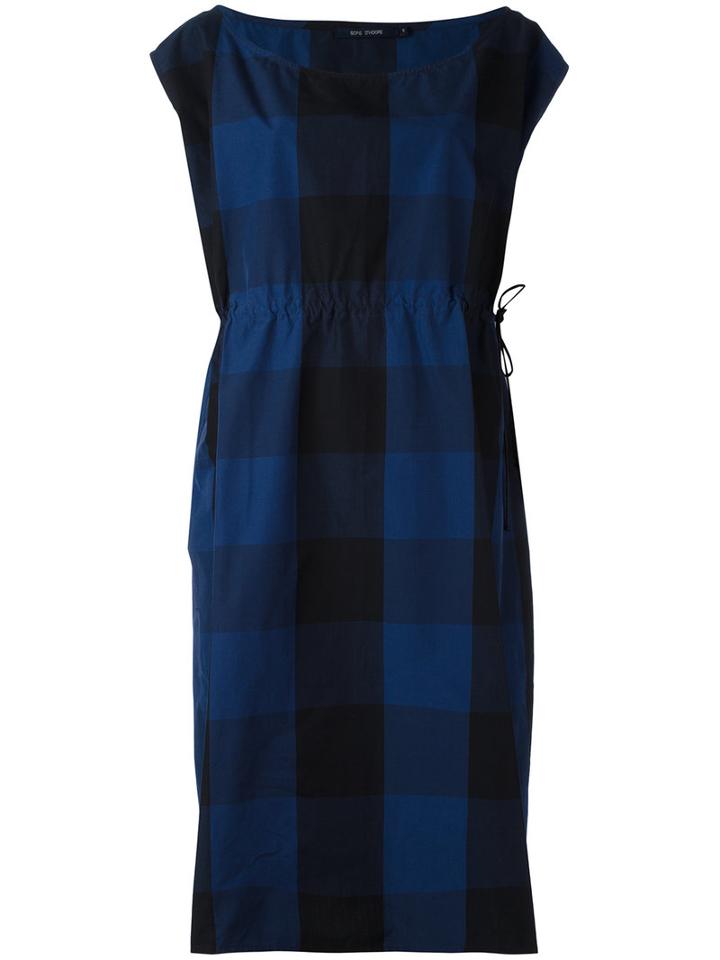Sofie D'hoore - Gingham Midi Dress - Women - Cotton - 36, Blue, Cotton
