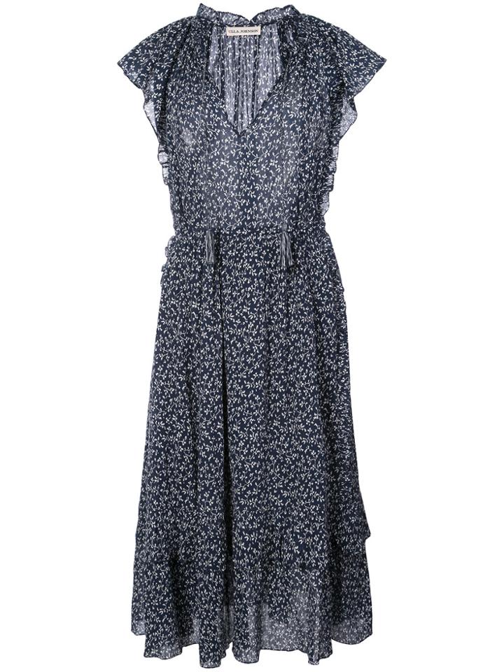 Ulla Johnson Anja Ruffle Dress - Blue