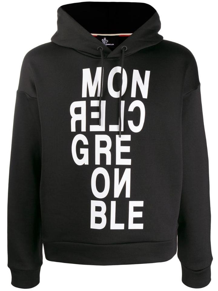 Moncler Grenoble Logo Hooded Sweatshirt - Black