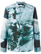 Paul Smith Paul's Photo Print Shirt - Blue