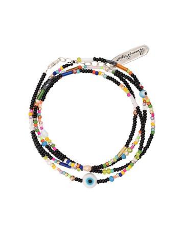 Bunny Shapiro Ojo Beaded Wrap Bracelet - Multicolour