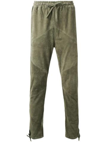 Marea Erre Tapered Trousers, Men's, Size: Medium, Green, Goat Skin