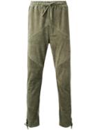 Marea Erre Tapered Trousers, Men's, Size: Medium, Green, Goat Skin