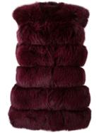 S.w.o.r.d 6.6.44 Sleeveless Fur Vest - Red