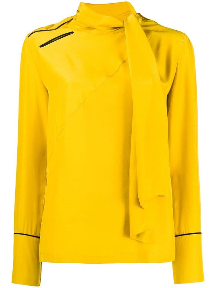 A.f.vandevorst Chicago Tie Neck Blouse - Yellow