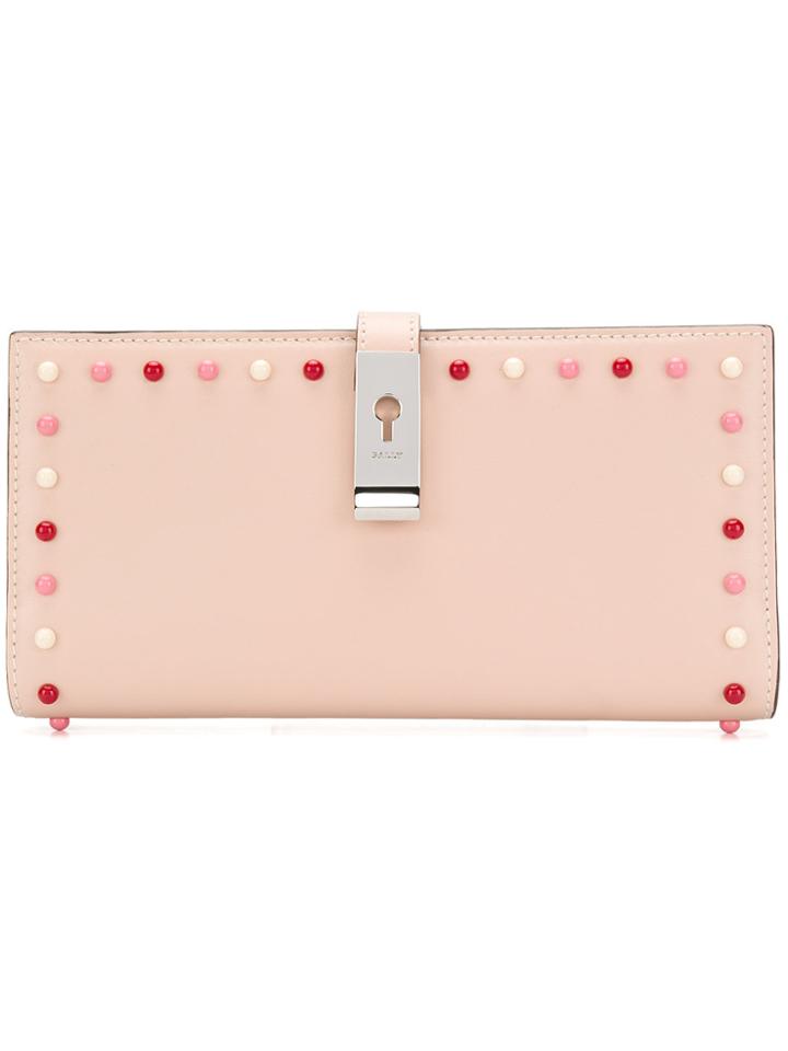 Bally Bubble Stud Wallet - Nude & Neutrals