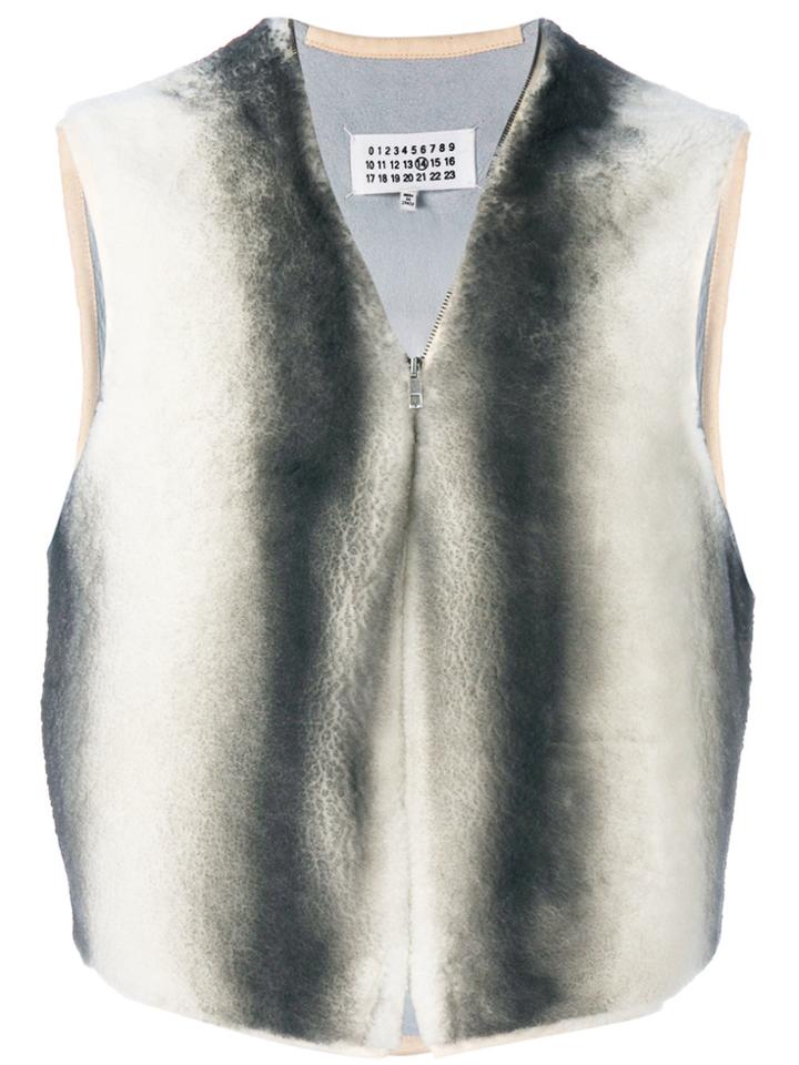 Maison Margiela Dyed Stripe Gilet - White