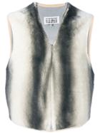 Maison Margiela Dyed Stripe Gilet - White