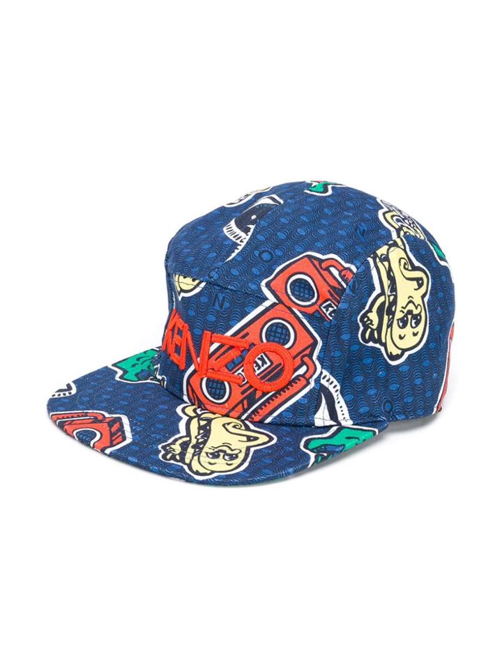 Kenzo Kids Teen Wax Cap - Blue