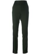 Haider Ackermann Colour Block High-waisted Trousers, Women's, Size: 36, Green, Cotton/acetate/rayon/virgin Wool