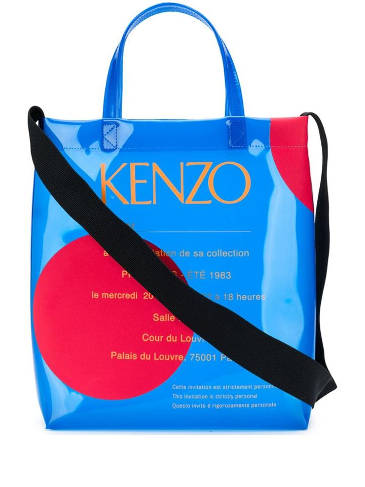 Kenzo Invitation Tote Bag - Blue
