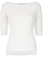 Gloria Coelho Knitted Top - White