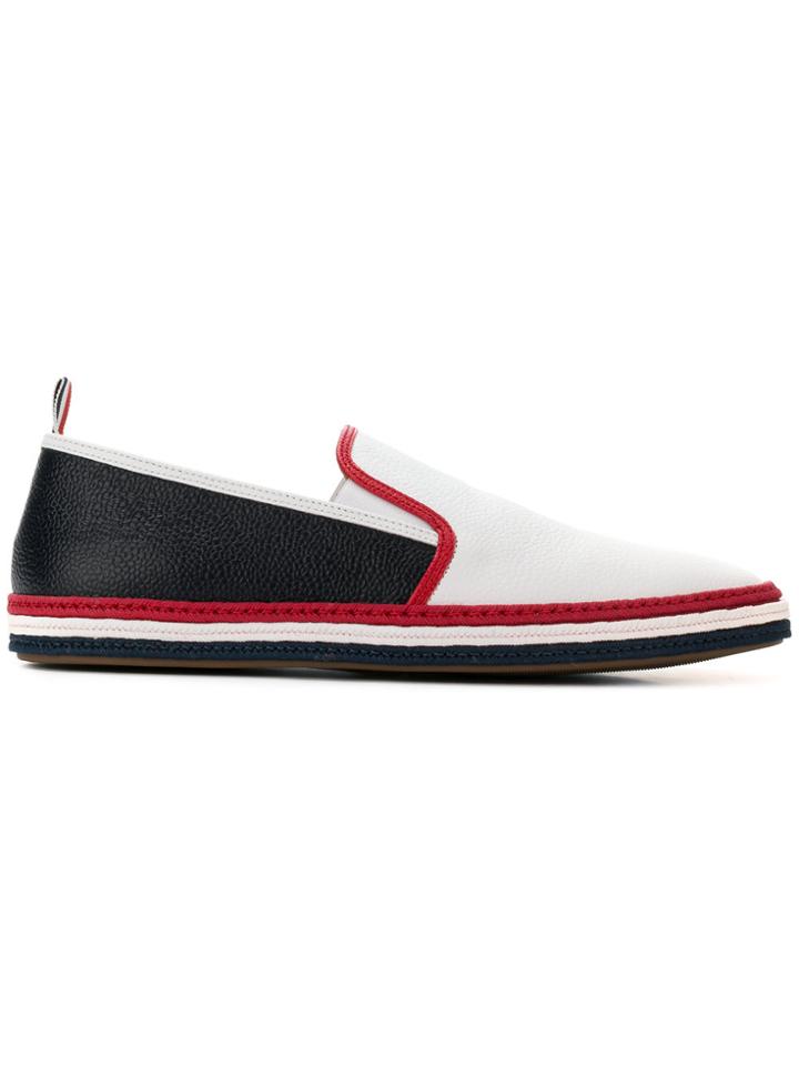 Thom Browne Striped Rope Leather Espadrille - Multicolour