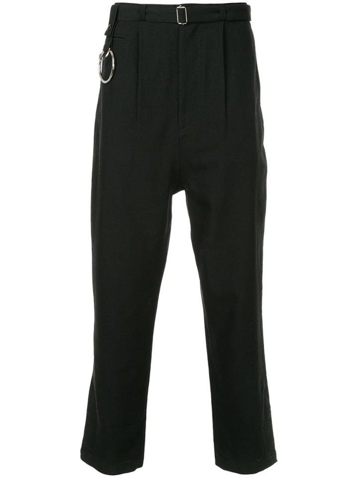 Maison Mihara Yasuhiro Belted Trousers - Black