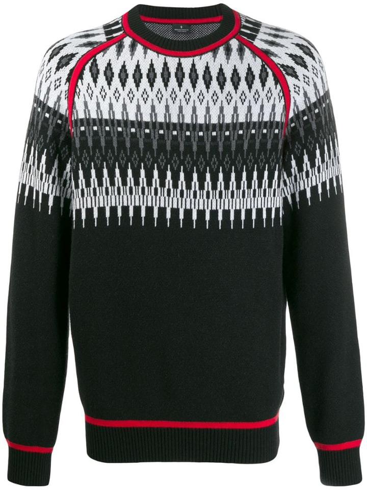 Marcelo Burlon County Of Milan Norwegian Jacquard Jumper - Black