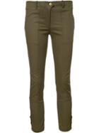 Veronica Beard Cargo Cropped Trousers - Green