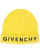 Givenchy Logo Beanie Hat - Yellow