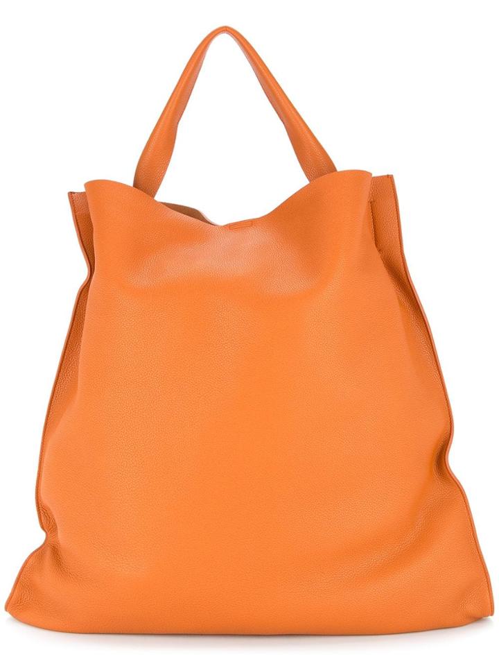 Jil Sander Slouchy Tote - Yellow & Orange