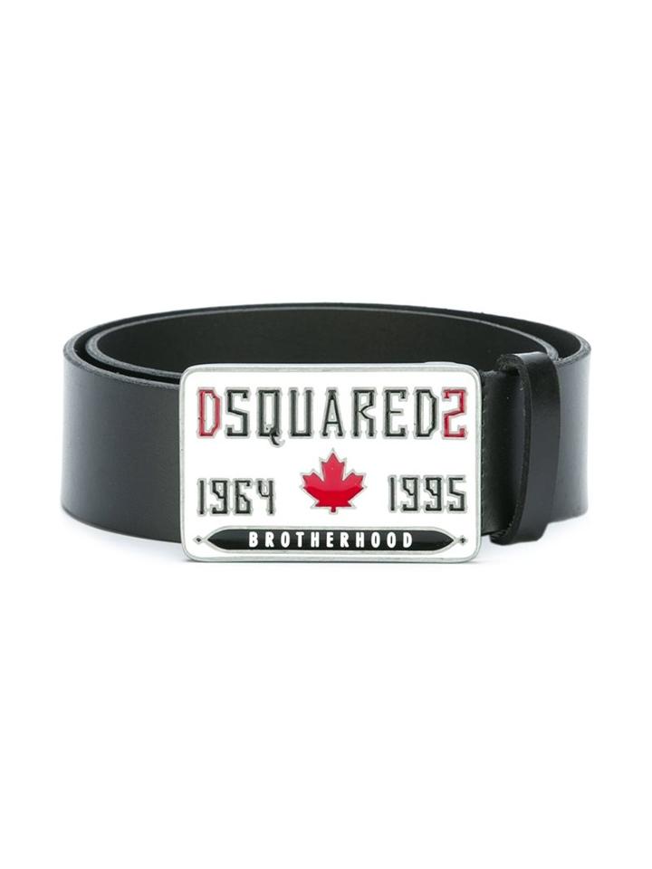 Dsquared2 Kids Logo Buckle Belt, Boy's, Size: 66 Cm, Black