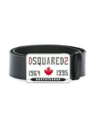 Dsquared2 Kids Logo Buckle Belt, Boy's, Size: 66 Cm, Black