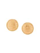 Chanel Pre-owned Rue Cambon Button Earrings - Gold