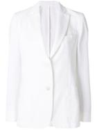 Officine Generale Fitted Button Blazer - White