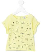Knot - Water Symbols T-shirt - Kids - Cotton - 10 Yrs, Yellow/orange