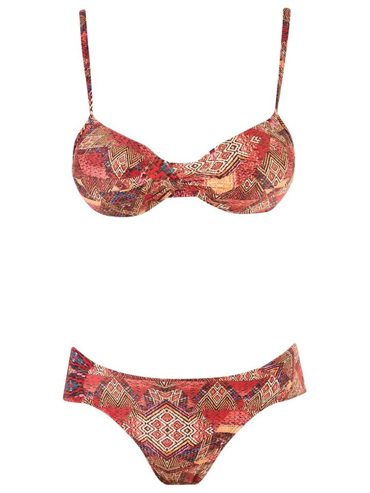 Lygia & Nanny Abstract Print Bikini Set - Red