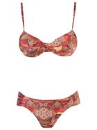 Lygia & Nanny Abstract Print Bikini Set - Red