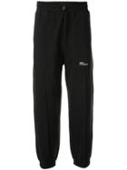 Drôle De Monsieur Logo Print Track Trousers - Black