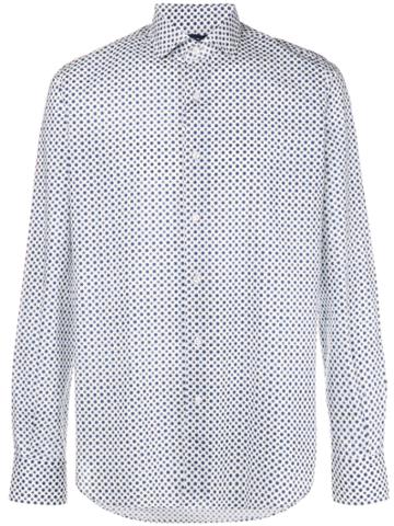 Orian Micro Patterned Shirt - White