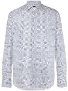 Orian Micro Patterned Shirt - White