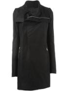 Rick Owens Biker Coat, Women's, Size: 42, Black, Silk/cotton/lamb Skin/virgin Wool