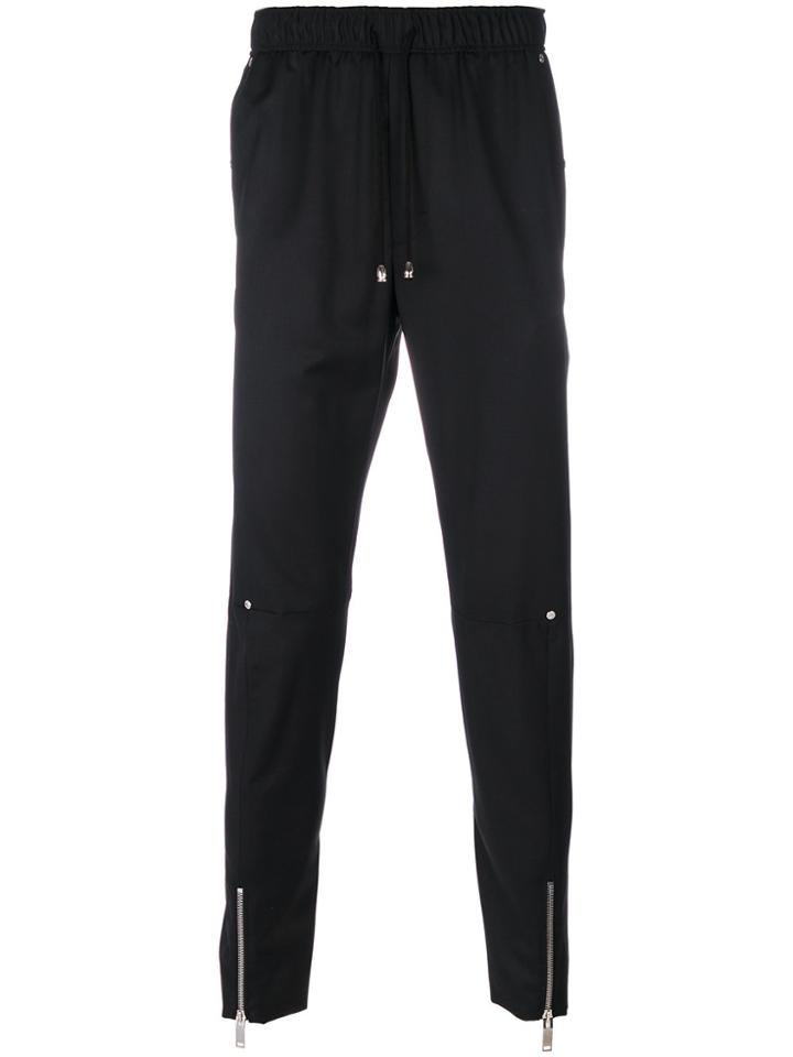 Icosae Zip Detail Skinny Track Pants - Black